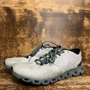 On cloud running shoes size 10